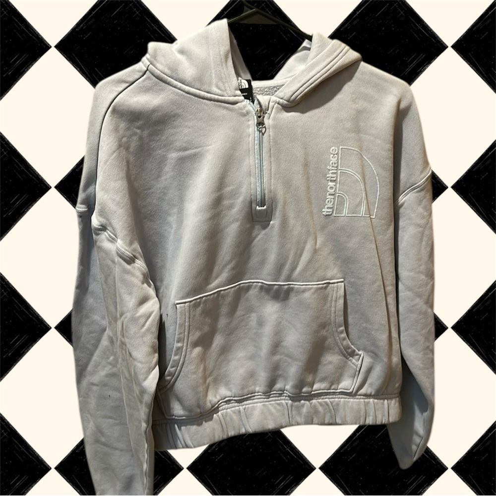 North Face Half Zip Hoodie size large